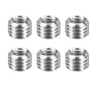 sourcing map 6pcs Thread Repair Inserts M14 x 2 Male to M10 x 1.5 Female Thread 10mm Long Stainless Steel Reducing Nuts Metric Self Tapping Sleeves Threaded Reducer Industrial Fasteners
