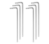 sourcing map 6pcs Torx Hex Key Wrenches, T20 High Carbon Steel Extra Long Arm Torx Hex Key Wrench L-Shape Star Keys for Automotive Lawn Equipment and Engine Repairs