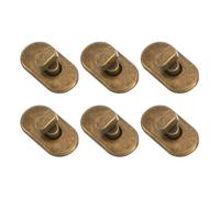 sourcing map 6pcs Turn Lock Clasp, Alloy Purse Closures Oval Twist Lock Fasteners Bag Hardware Accessories for Leather DIY Handbag Wallet Craft, Bronze