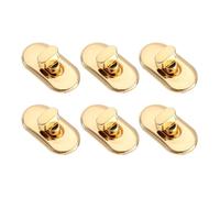 sourcing map 6pcs Turn Lock Clasp, Alloy Purse Closures Oval Twist Lock Fasteners Bag Hardware Accessories for Leather DIY Handbag Wallet Craft, Light Gold