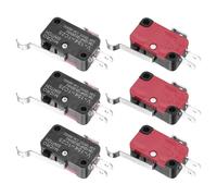 sourcing map 6Pcs V-154-1C25 1NO + 1NC Micro Limit Switch 15A 125/250VAC Waterproof Miniature Micro Switches for Precision Components