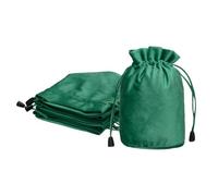 sourcing map 6Pcs Velvet Drawstring Bags, 3.5 x 5.7 Inch Dice Storage Small Pouch Gift Wrapping Bag for Wedding Party Favors, Candy Packaging, Jewelry Crystal DIY Craft, Green