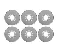 sourcing map 6pcs Wall Split Flange 0.39" (10mm) Plastic Round Adjustable Split Flange Pipe Cover Clip-on Escutcheon Collar Under Sink Pipe Radiator for Bathroom Kitchen Toilet, Gray