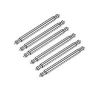sourcing map 6pcs Watch Band Link Pin, Spring Bar Pins 2.5mm Dia 19mm Length, Stainless Steel Double Flanged End Pins for Watch Band Strap