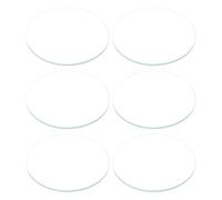 sourcing map 6pcs Watch Glass Crystal Lens, 42mm Dia. 1.1mm Edge Thickness Double Dome Round Clear Watch Glass Replacement Parts for Watchmaker Watch Glass Lens Replace