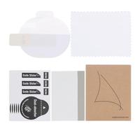 sourcing map 6pcs Watch Glass Screen Protectors 38mm HD High Definition Anti-Scratch Waterproof Ultra-Thin TPU Universal Smartwatch Screen Protective Film with Cloth Sticker Scraping Card