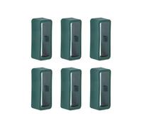 sourcing map 6pcs Watch Strap Loop Fastener Rings 16mm, Dark Green
