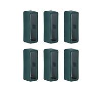 sourcing map 6pcs Watch Strap Loop Fastener Rings 20mm, Dark Green