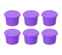 sourcing map 6Pcs Wine Stoppers Reusable Beer Bottle Cover Wine Bottle Stopper Wine Outlet Cap Wine Saver Purple