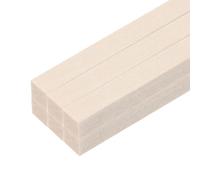 sourcing map 6pcs Wood Sticks, 1/4''x 1/4'' x 12" Rectangle Wooden Cube Wood Square Dowel Rods for DIY Arts Decoration, Crafts Whittling, Hand Carved