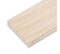 sourcing map 6pcs Wood Sticks, 3/8"x 1.2" x 12" Rectangle Wooden Cube Wood Square Dowel Rods for DIY Arts Decoration, Crafts Whittling, Hand Carved
