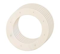 sourcing map 6Pcs Wooden Wreath Frames, Round 11.8" OD/7.9" ID Unfinished Floral Hoop Rings for DIY Christmas Easter Crafts Wedding Holiday Wall Home Decor