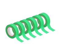 sourcing map 6Rolls Neon Gaffers Cloth Tape, 0.6 inch x 16.5 ft Glow in the Dark Tape Fluorescent Adhesive Black Light Tape for Party Home Decoration, Green