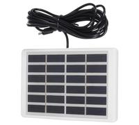 sourcing map 6V 0.2A 1.2W Solar Panels, USB-C Solar Panel Charger with Micro USB-C Port Polycrystalline Solar Cell for Phone Camera Lighting Charging