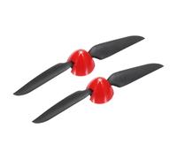 sourcing map 6x3 Inch RC Plane Propeller, RC Folding Propellers Spinner Size D30.5xH25mm 2.3mm Motor Shaft Dia 2-Vane with Nylon Plastic Spinner for Airplane Helicopter(Black Red, Pack of 2)