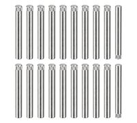 sourcing map 6x50mm 304 Stainless Steel Dowel Pins, 20Pcs Knurled Head Flat Chamfered End Dowel Pin, Wood Bunk Bed Shelf Pegs Support Shelves Fasten Elements