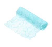 sourcing map 7.1 Inch Wide 3 Yard Lace Ribbon Floral Pattern Green Lace Trim Ribbon for DIY Crafts, Gift Wrapping Bouquets, Wedding Decor, and Sewing Making