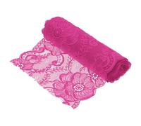 sourcing map 7.1 Inch Wide 3 Yard Lace Ribbon Floral Pattern Rose Red Lace Trim Ribbon for DIY Crafts, Gift Wrapping Bouquets, Wedding Decor, and Sewing Making