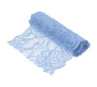 sourcing map 7.1 Inch Wide 3 Yard Lace Ribbon Floral Pattern Sky Blue Lace Trim Ribbon for DIY Crafts, Gift Wrapping Bouquets, Wedding Decor, and Sewing Making