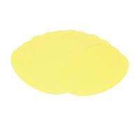 sourcing map 7.1 Inch Width 11.8 Inch Length Oval Card Stock, 30 Pcs 50lb/180gsm Colored Cutouts Paper Thick Cardstock Coaster for Craft Bulletin Board Decor, Light Yellow