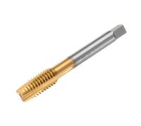 sourcing map 7/16-14 UNC B2 Spiral Point Thread Tap, Screw Tap Threading Tapping Tool, Titanium Coated 6542 High Speed Steel Machine Taps Tapping Bit