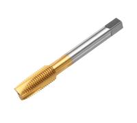 sourcing map 7/16-20 UNF B2 Spiral Point Thread Tap, Screw Tap Threading Tapping Tool, Titanium Coated 6542 High Speed Steel Machine Taps Tapping Bit