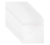 sourcing map 7.5"x7.5" Vinyl Record Outer Sleeves, 50 Pcs 3 Mil Anti-Static Clear Plastic Record Covers with Adhesive Strip Durable Disc Sleeves for LP Albums Storage Collection Protection