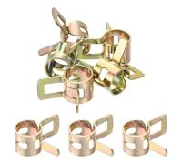 Sourcing Map 7.7mm 5/16inch Spring Hose Clamp, Pack of 5, Gold