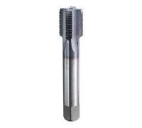 sourcing map 7/8"-16 UNS Thread Tap 6542 Cobalt High-Speed Steel TiCN Coated Plug Tap Right Hand Flat Head 4 Straight Flutes Screw Threading Hand Tap
