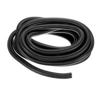 sourcing map 7/8 Inch x 33 Ft Split Wire Loom Tubing, Guard Convoluted Flex, Protective Split Cable Conduit, Flexible Wire Protector Tubing, Electrical Cord Cover, Black