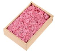 sourcing map 7.8oz Preserved Reindeer Moss, Dark Pink Decorative Artificial Fake Moss for Potted Plants Indoor Crafts Lichen Centerpieces Decor