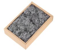 sourcing map 7.8oz Preserved Reindeer Moss, Grey Decorative Artificial Fake Moss for Potted Plants Indoor Crafts Lichen Centerpieces Decor