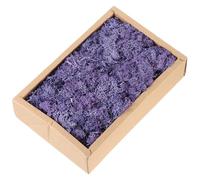 sourcing map 7.8oz Preserved Reindeer Moss, Purple Decorative Artificial Fake Moss for Potted Plants Indoor Crafts Lichen Centerpieces Decor