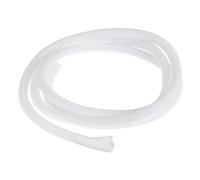 sourcing map 7 Ft - 1/2 Inch Split Sleeving, Braided Cable Sleeving, PET Cable Management Wire Sleeve Cord Protector, Wire Wrap Loom Tube for Office Home Devices, White