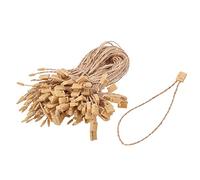 sourcing map 7 Inch Twine String, Price Hang Tag Fasteners with Snap Lock Ties for Attach Swing Tags Pack of 1000