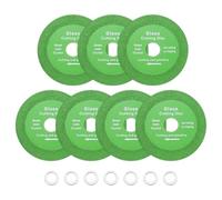 sourcing map 7 Pack Glass Cutting Disc 4 Inch for rotary tool Diamond Cutting Disc Ultra-Thin Saw Blade Wheel with 4/5" Arbor for Cutting Grinding Jade Crystal Tile Ceramic