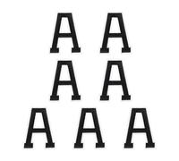 sourcing map 7 Pcs Iron-on Letter Patches, 3 Inch Iron-on Letter-A for Clothing Alphabet Embroidery Applique Patches for Clothes Hats Jeans Jacket Backpacks DIY Accessories, Black