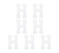 sourcing map 7 Pcs Iron-on Letter Patches, 3 Inch Iron-on Letter-H for Clothing Alphabet Embroidery Applique Patches for Clothes Hats Jeans Jacket Backpacks DIY Accessories, White