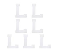 sourcing map 7 Pcs Iron-on Letter Patches, 3 Inch Iron-on Letter-L for Clothing Alphabet Embroidery Applique Patches for Clothes Hats Jeans Jacket Backpacks DIY Accessories, White