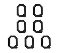 sourcing map 7 Pcs Iron-on Letter Patches, 3 Inch Iron-on Letter-Q for Clothing Alphabet Embroidery Applique Patches for Clothes Hats Jeans Jacket Backpacks DIY Accessories, Black