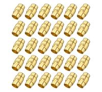 sourcing map 7 Pcs Magnetic Clasps, 0.31" Leather Cord End Caps Magnetic Bracelet Clasps and Closures for Jewelry Making DIY Bracelet Closures, Gold