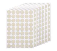 Sourcing Map 7 Sheets/378PCS Self Adhesive PVC Screw Hole Stickers, 2.1cm/0.83" Round Beige Screw Hole Covers for Furniture, Wood, Wall, Desk, Table, Bookcase