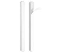 sourcing map 7" Stick on Glass Shower Door Handles, 2pcs Aluminum Alloy Bar Shower Door Pull Handles, Sliding Door Knob, Self-Adhesive Fixing Barn Pocket Door Solid Handles Silver Tone