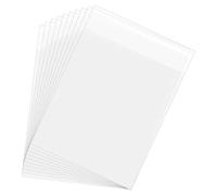 sourcing map 7"x 5" Acid-Free Picture Sleeve, 100 Pack Crystal Clear Photo Sleeves Storage Bags Transparent Sealing Bag for 4"x 6" Art Prints, Pictures, Photos, Frame Mats Mattes