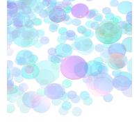 sourcing map 700 Pcs Flat Round Sequins, 10/20/30mm Loose Paillettes Craft Sewing Sequins with Single Side Hole for DIY Embroidery Clothing Jewelry Making, Clear Gold Tone Mix Color