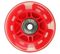 sourcing map 70mm Inline Skate Wheels with ABEC-7, 608ZZ Bearing, Light Up Inline Skate Wheels, Led Flash Flashing Inline Skate Replacement Wheels for Teens(1 PC), Red