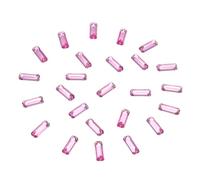 sourcing map 720Pcs Sew on Rectangle Rhinestones, 19x7mm Flat Back Rectangle Beads Sewing Plastic Gems 2 Holes for Garments Dress Crafts Jewelry Decoration (Peach)