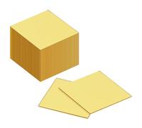 sourcing map 72Pcs 2 x 2 Inch Mosaic Mirror Tiles, Large Gold Self-Adhesive Glass Mirror Stickers, Square Mosaic Tiles for DIY Craft Decoration