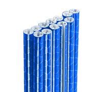 sourcing map 72pcs Bike Reflective Spoke Skins 0.2" Plastic Bicycle Spoke Reflectors Spoke Covers Trim Wrap Wheel 360°Visibility for Road Mountain Bike Motorcycles Decoration, Blue