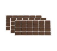 sourcing map 72pcs Felt Furniture Pads, 40 x 25mm Self-Adhesive Floor Protectors, Square Felt Pads for Chair and Furniture Feet, Hardwood Floors Laminate Protection, Brown
